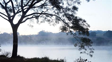 lake with fog 822352 Stock Photo at Vecteezy