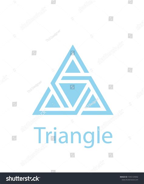 Logo Blue Triangle Stock Vector (Royalty Free) 1935129302 | Shutterstock