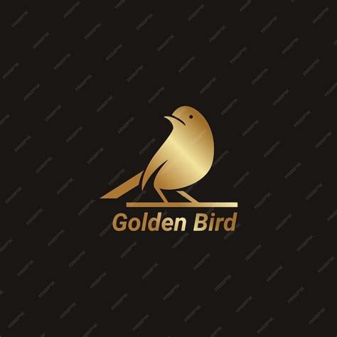 Premium Vector | Golden bird logo design template