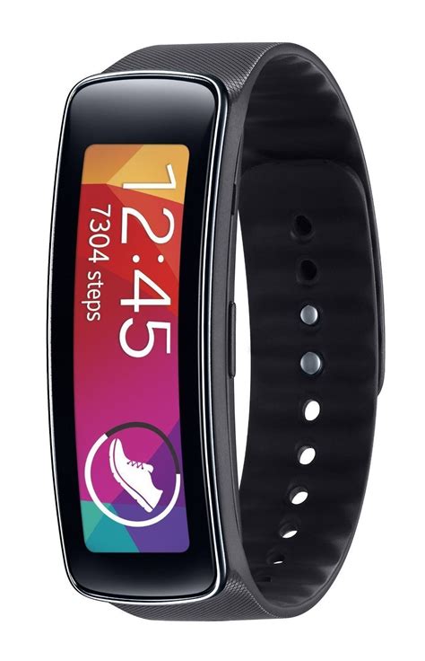 Samsung Gear Fit Fitness Watch with Heart Rate Monitor - Black (Renewed) | Relogios, Naiara