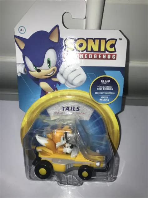 SONIC THE HEDGEHOG Tails Whirlwind Sport Sonic Team Racing Cars Jakks £ ...