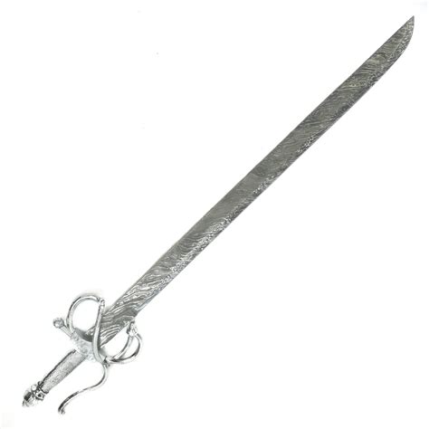 Rapier Sword- Handmade High Carbon Damascus Steel Zorro/ Fencing Sword ...