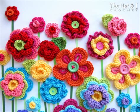 Crochet 5 Petal Flower Pattern