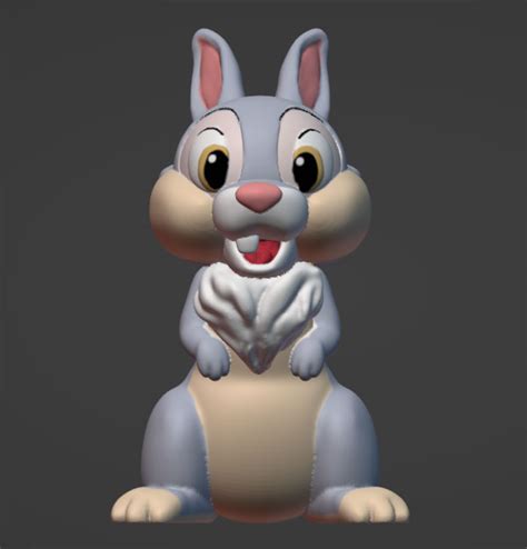 3D file BAMBI DRUM BUNNY - THUMPER BAMBI FAN ART 🥁・3D printing template to download・Cults