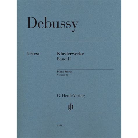 Piano Works II, Claude Debussy - Piano solo - Musikk-Miljø