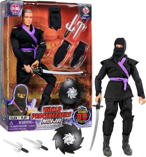 Click N' Play Ninja With Accessories Action Figure Set - Walmart.com