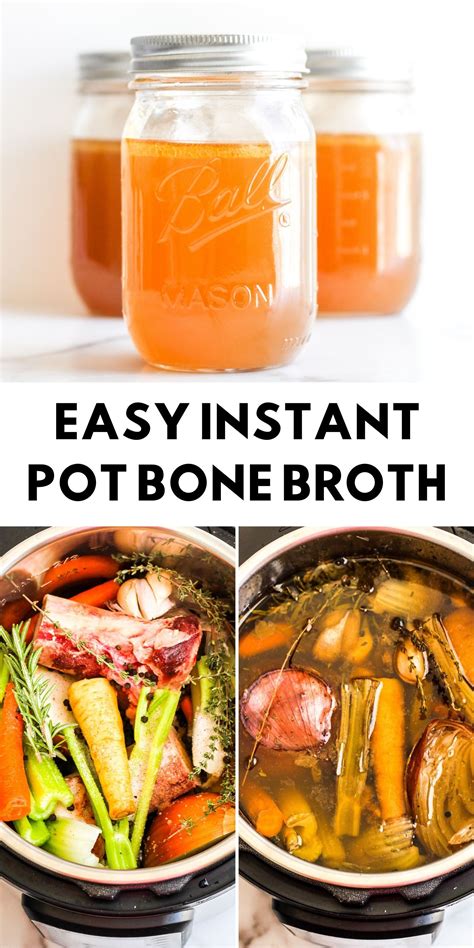 How to Make Instant Pot Bone Broth | Recipe | Instant pot dinner ...