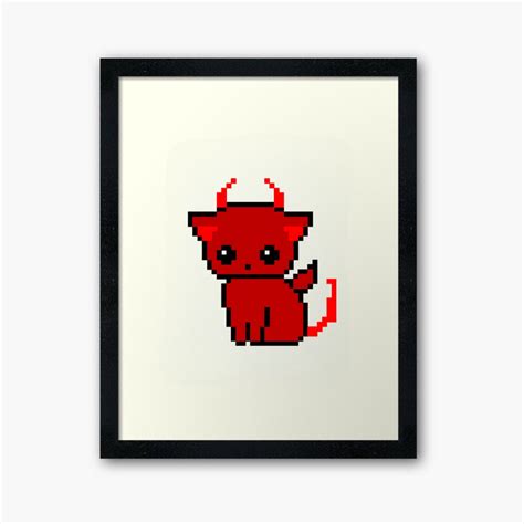 Halloween Cat Pixel Art Printable Digital Poster 3 Files in SVG, PNG ...