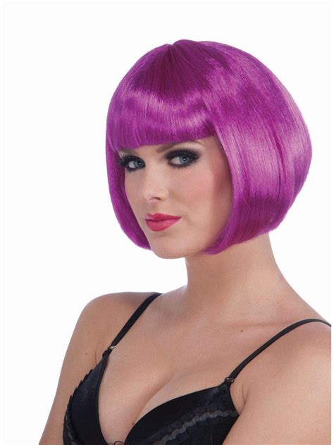 Women's Neon Purple Bob Wig