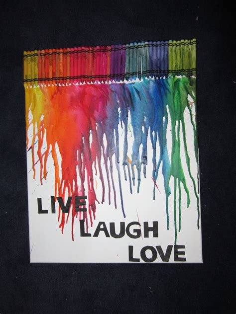 Crayon Melted on Canvas by Abby. Melting Crayons, Live Laugh Love, Apartment Decor, Bing Images ...