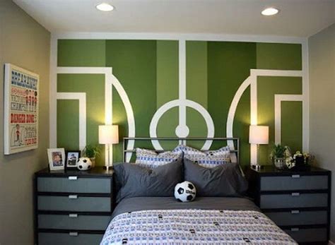 Stylish Soccer Themed Bedroom Design For Boys (34) - Decomagz | Soccer ...