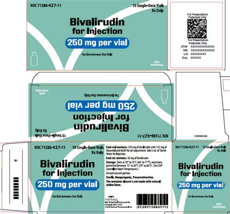 Bivalirudin - FDA prescribing information, side effects and uses