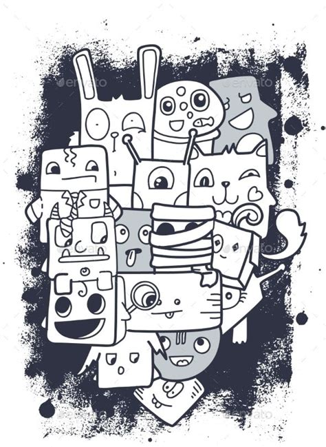 Cute Doodle Characters | Graffiti doodles, Doodle characters, Doodle ...