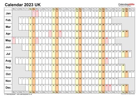 Calendar 2023 Uk Free Printable Microsoft Word Templates Calendar | Images and Photos finder