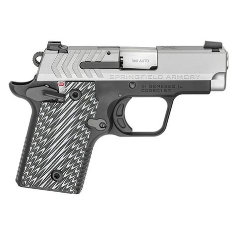 Springfield 911 Micro Compact 9mm, 3" Barrel, Stainless Slide, G10 ...