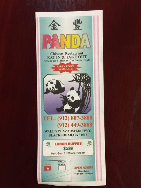 PANDA CHINESE RESTAURANT - Updated September 2024 - 3519 US Hwy 84, Blackshear, Georgia ...