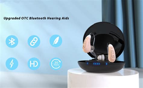 Rechargeable Pair Hearing Aids Bluetooth, Behind The Ear (BTE-BT ...