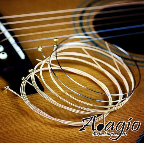 ACOUSTIC GUITAR Phosphor Bronze Strings Set Light 11-50 - 11s Pack ...