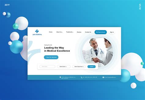 UI/UX Design landing page for Medical Clinic :: Behance