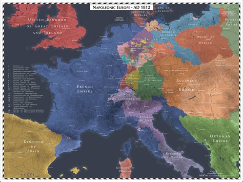 Napoleonic Europe - 1812 by Cyowari on DeviantArt