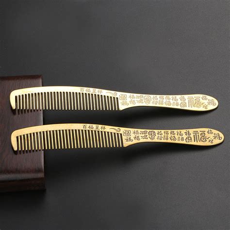 Pure Copper Improve Scurf Hair Care Everyone A Comb Anti-static Marriage Carved Buford Copper ...