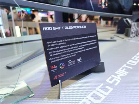 ASUS ROG Swift OLED PG49WCD Unveiled Featuring 49" QD-OLED Display