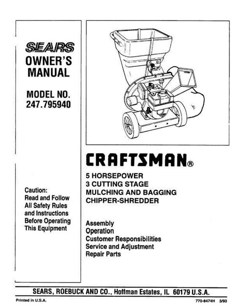 Unveiling the Intricate Anatomy of Craftsman Wood Chipper Parts