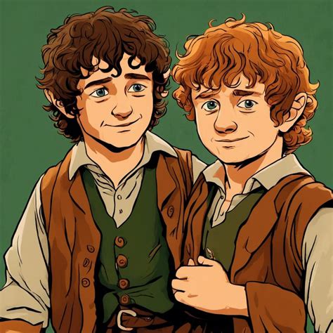 Frodo and Sam friends, now and for always - AI Generated Artwork ...