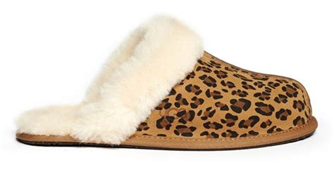 Lyst - Ugg 'scuffette Ii' Sheepskin Lined Leopard Print Slippers