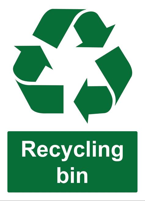 Recycling Bin Notice Sign Self Adhesive External Gloss Sticker Decal Sign 160mm X 125mm - Etsy UK