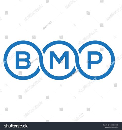 Bmp Letter Logo Design On White Stock Vector (Royalty Free) 2150067215 | Shutterstock