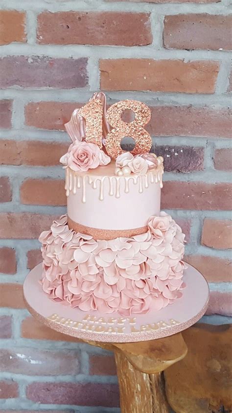 Pretty Wedding Cakes Rose Gold Rose Goled Wedding Cake 00028 - kattevyc