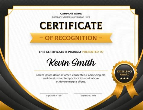 Editable Certificate of Recognition Template. Editable - Etsy