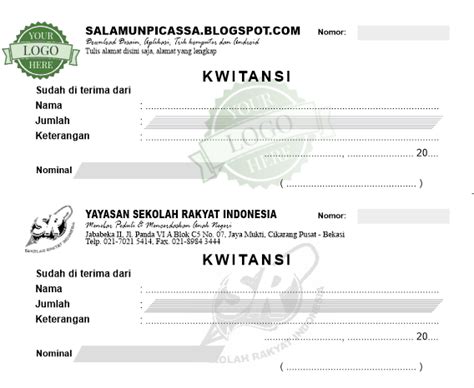 Terbaru 32+ Template Kwitansi