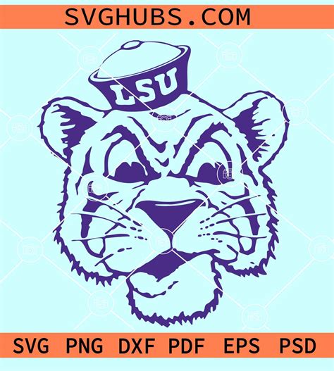 LSU Tigers SVG, Go Tigers SVG, College Football Team SVG, Game Day svg