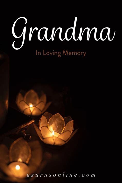 Memorial Quotes for Grandma | Candles in Loving Memory