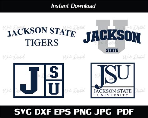 JSU Tigers Svg Jackson State University Svg JSU JSU 1877 | Etsy