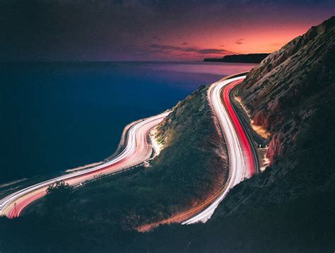 Time Lapse Photography of a Mountain Road at Night · Free Stock Photo