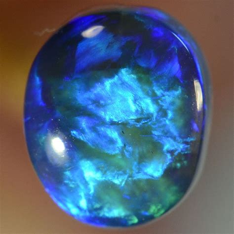 Just Opal | STUNNING AZURE BLUE NATURAL SOLID BLACK OPAL (15198) | Opals & Many More | Stones ...