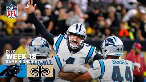 Carolina Panthers vs. New Orleans Saints | 2022 Week 18 Game Highlights ...