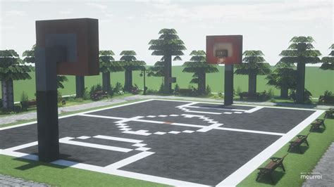 Minecraft Basketball Court