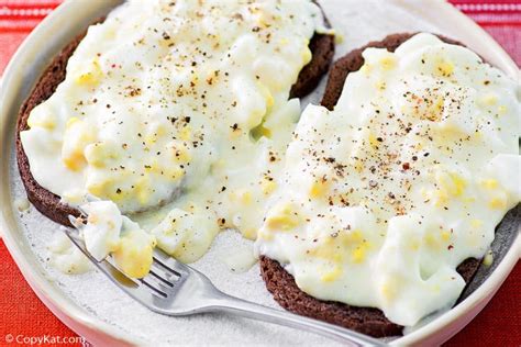 Creamed Eggs on Toast - CopyKat Recipes