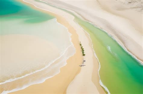 Premium AI Image | Aerial View of Beach