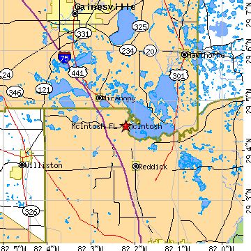 Mcintosh, Florida (FL) ~ population data, races, housing & economy