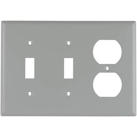 Eaton 3-Gang Gray Wall Plate at Lowes.com