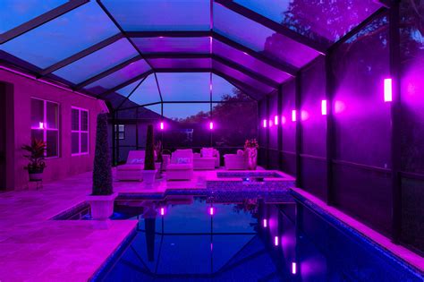 LED Lanai Lights and Pool cage lighting - Vibrant Colors and Warm White Lanai Lighting