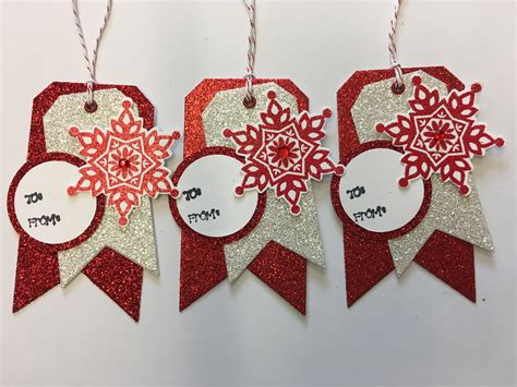 Christmas Tags. Stampin’ Up. | Diy christmas name tags, Christmas gift tags diy, Gift tags diy