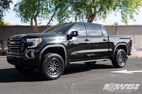 2021 GMC Sierra with 20" Fuel Rebel 6 in Anthracite (Black Lip) wheels ...