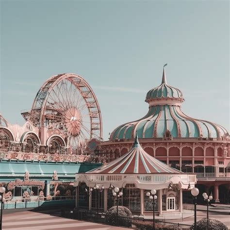 Premium AI Image | The carousel at the disneyland resort