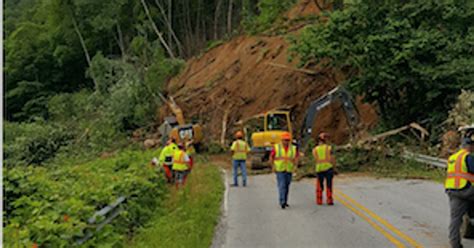 Bat Cave mudslide so big that it'll take a new road to clear NC 9